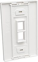 Tripp Lite Single-Gang Universal Keystone Wall Plate (N080 Series), White