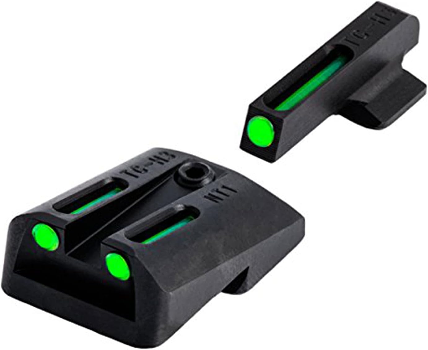 TRUGLO TFO Tritium & Fiber-Optic Handgun Sight Set for 1911
