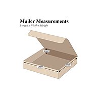 Aviditi Brown Kraft Literature Mailing Boxes, 9 x 9 x 3 Inches, Pack of 50, Crush-Proof, for Shipping, Mailing and Storing