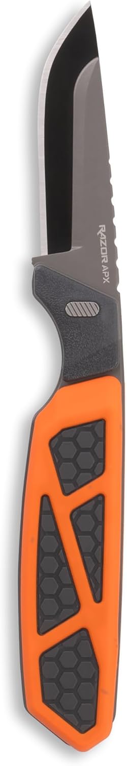 OUTDOOR EDGE Razor APX 2.5" Fixed Hunting Knife with Replaceable Blades & Sheath–All in One Field Dressing Knife Set