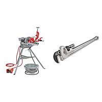 RIDGID 15682 Model 300 Power Drive Complete, 38 RPM Pipe Threading Machine and 1/2-Inch to 3/4-Inch & 31105 Model 824