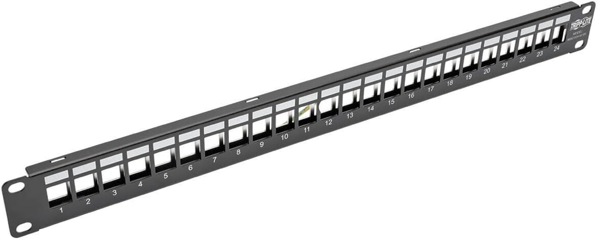 Tripp Lite 1U Rack-Mount Blank Keystone/Multimedia Patch Panel