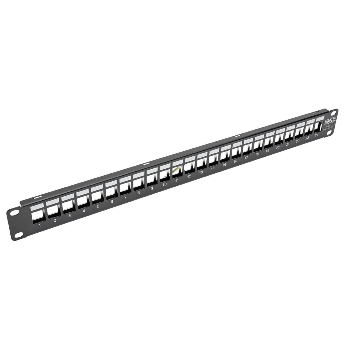 Tripp Lite 1U Rack-Mount Blank Keystone/Multimedia Patch Panel