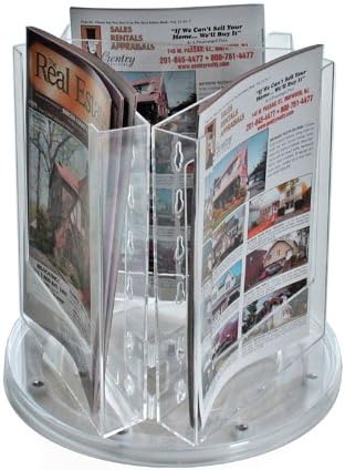 Azar Displays Revolving Acrylic Brochure Holder