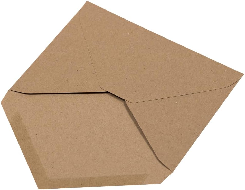 JAM PAPER Booklet Invitation Envelopes, Brown Kraft, Recycled