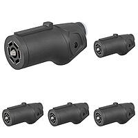 CURT 58145 Heavy-Duty Trailer-Side 7-Pin RV Blade Wiring Harness Connector (Pack of 5) 7 Pin Trailer Wiring (Pack of 5)