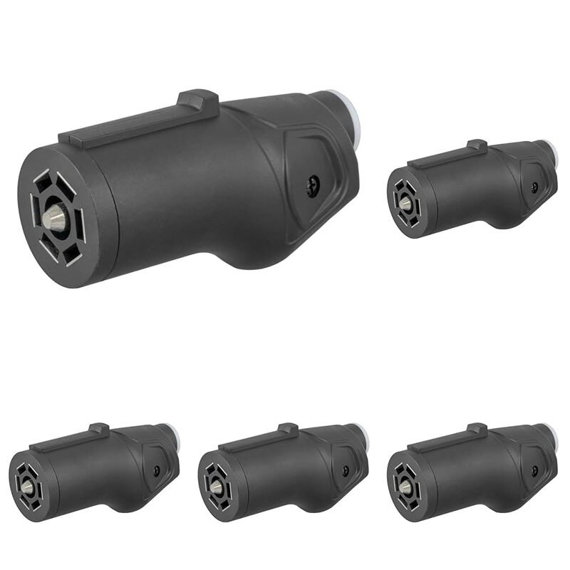 CURT 58145 Heavy-Duty Trailer-Side 7-Pin RV Blade Wiring Harness Connector (Pack of 5) 7 Pin Trailer Wiring (Pack of 5)