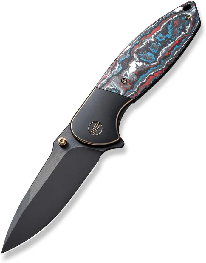 WE Knives Nitro OG 23035-4 Titanium Nebula Fat Carbon 20CV Steel Pocket Knife