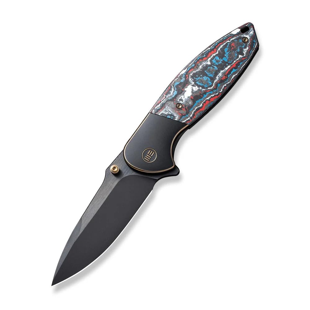 WE Knives Nitro OG 23035-4 Titanium Nebula Fat Carbon 20CV Steel Pocket Knife