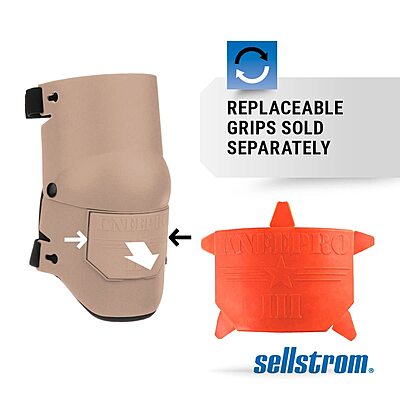 Sellstrom KneePro Ultra Flex III Professional Knee Pads with Triple-Layer Foam, Hinged Design & Speed Clips