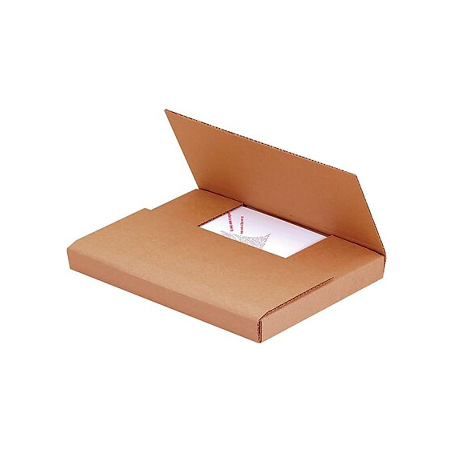 Partners Brand Multi-Depth Easy-Fold Mailers, 12 1/8in x 9 1/8in x 2in, Kraft, Pack Of 50