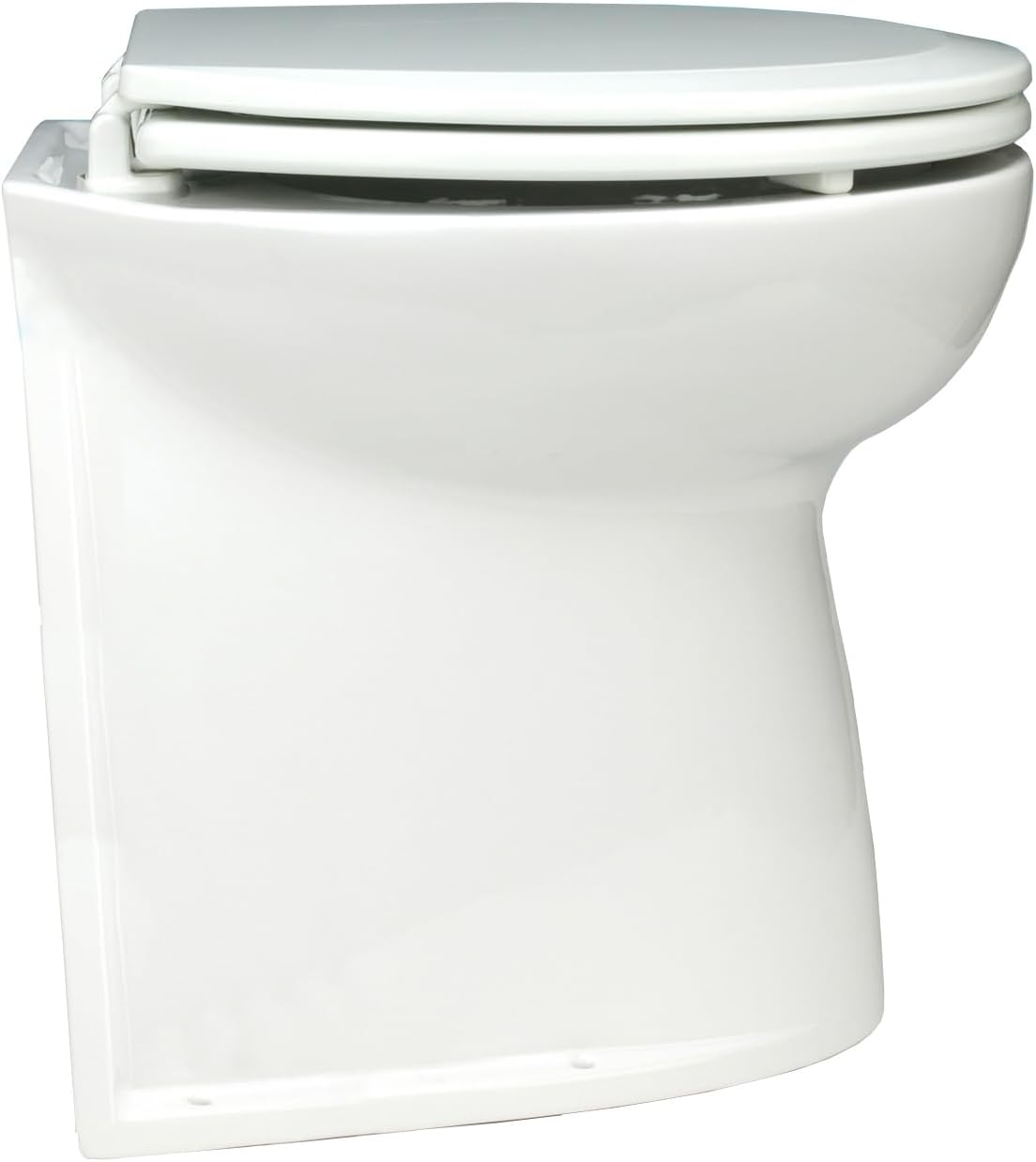 Jabsco Deluxe Flush Electric Toilet, 17", Vertical, Pump, 12V, Soft Close 58240-3012, Deluxe Flush Electric Toilet, 17"