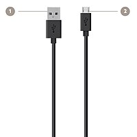 Belkin MIXIT Micro USB Cable for Samsung Phones (Black, 4 Feet) Black 4-Foot Classic Cable