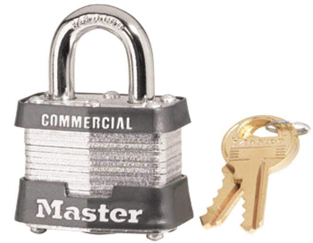 Master Lock 1-9/16 in. W Steel Pin Tumbler Padlock 1 pk Keyed Alike