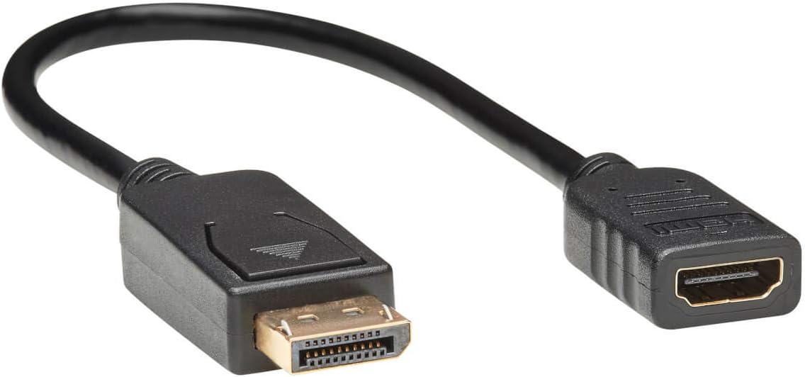 Tripp Lite DisplayPort to HDMI Video Adapter, 1080p 60Hz DP to HDMI Video Converter, Passive Display Adapter (M/F), HDCP
