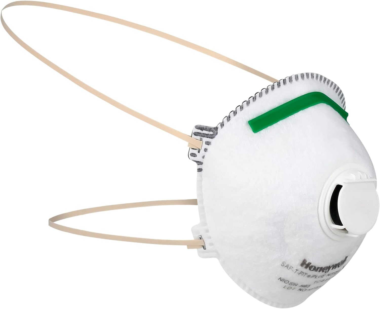 Honeywell NIOSH-Approved N95 Respirator Mask with Exhalation Valve for Airborne Particulates (RWS-54006)