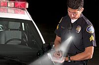 QuiqLiteX1 Tactical Blue/White Hands-Free LED Pocket Light 5/75/150 Lumens