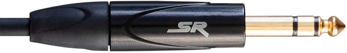 STAGE RIGHT BY MONOPRICE ON TOUR CABLES - 1/4IN TRS MALE CONNECTOR TO 1/8IN TRS 6 Feet