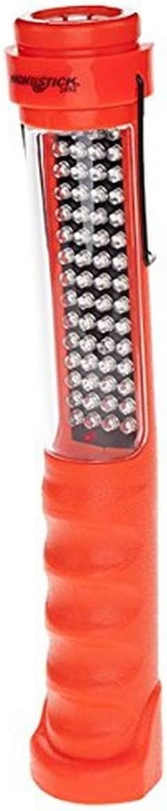 Nightstick NSR-2492 Multi-Purpose Dual-Light Work Light Rechargeable, Red,Small