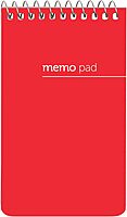 Office Depot® Brand Wirebound Top-Opening Memo Books, 3" x 5", 1 Hole-Punched, College Ruled, 60 Sheets