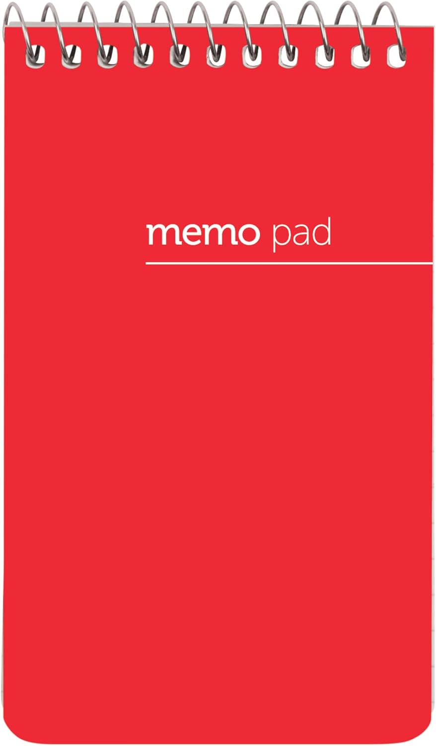 Office Depot® Brand Wirebound Top-Opening Memo Books, 3" x 5", 1 Hole-Punched, College Ruled, 60 Sheets