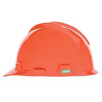 MSA V-Gard Cap Style Safety Hard Hat with Staz-On Pinlock Suspension