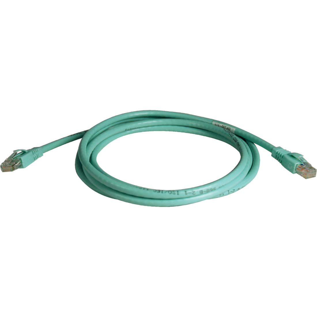 Tripp Lite N261-007-AQ Augmented Cat6 (Cat6a) Snagless 10G Certified Patch Cable, (RJ45 M/M) - Aqua, 7-ft.