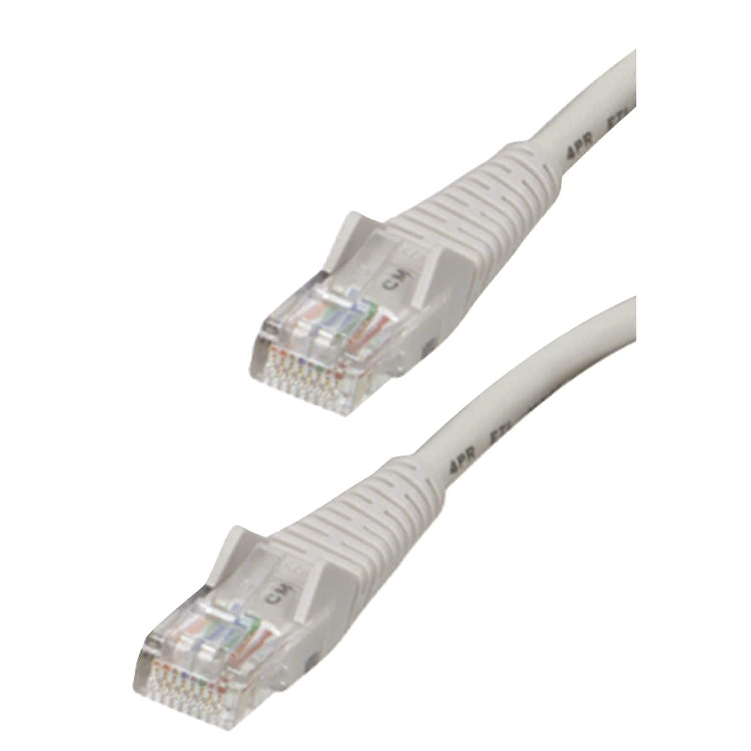 Tripp Lite Cat5e 350MHz Snagless Molded Patch Cable (RJ45 M/M) - Gray, 7-ft.(N001-007-GY)
