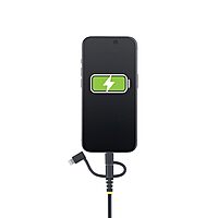 StarTech.com 3ft (1m) Rugged USB Multi Charging Cable, USB to Lightning/Micro-USB/Type-C, Apple MFi, 3-in-1 USB Charger Cord