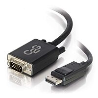 C2G 15ft (4.5m) DisplayPort™ Male to VGA Male Active Adapter Cable - Black (TAA Compliant)