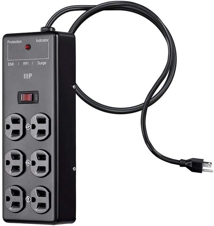 Monoprice Heavy Duty Metal Surge Protector Power Strip / Power Box