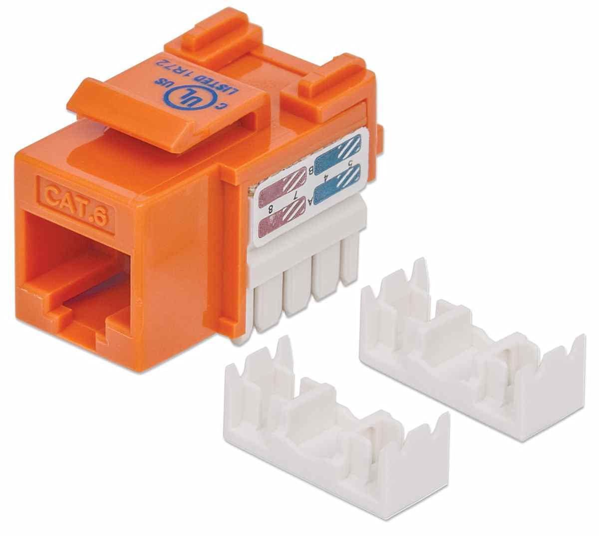 INTELLINET Cat6 RJ45 Connectors & Keystone Jacks
