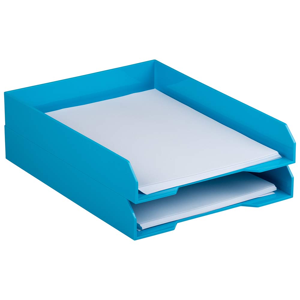 JAM PAPER Stackable Paper Tray - Desktop Document & File Organizer
