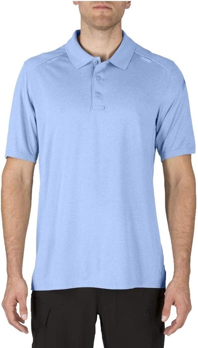 5.11 Tactical Men's Helios Short Sleeve Polo Shirt, Moisture-Wicking, Quick-Drying, Style 41192