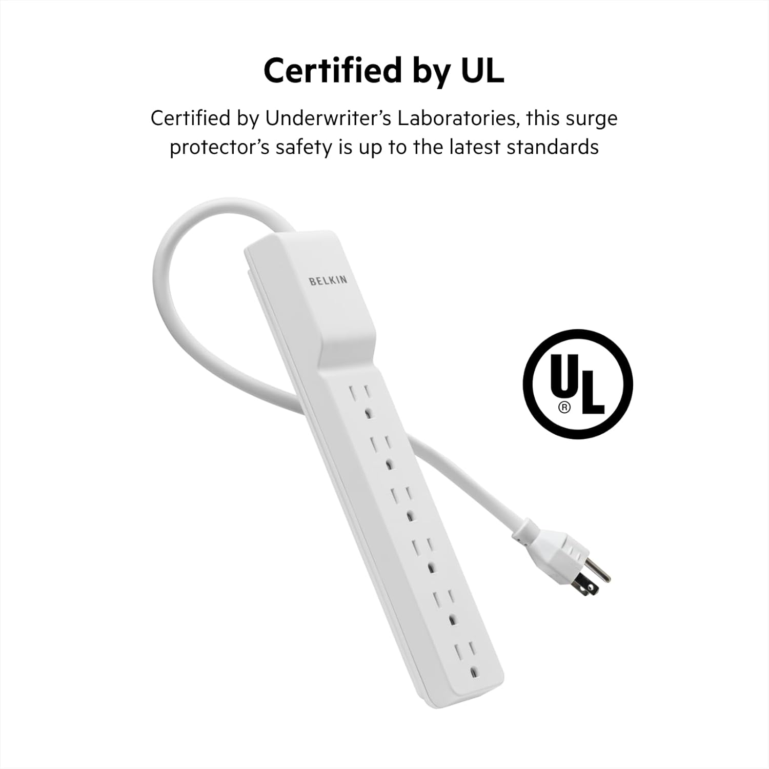 Belkin BE106000 6-Outlet Commercial Power Strip Surge Protector with 10-Foot Power Cord
