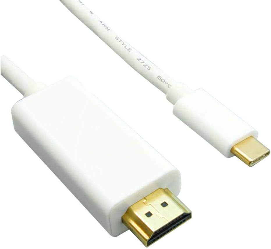 Unirise USB Type C to HDMI Male Cable 6 Feet - 6 ft HDMI/USB A/V Cable - USBCHDMI06F