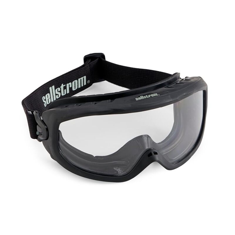 SELLSTROM Odyssey II Wildland Fire Safety Goggles - Anti-Fog, Anti-Scratch Eye Protection, FR Strap, Fits Over Glasses