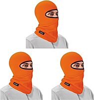 Ergodyne N-Ferno 6821 Winter Ski Mask Balaclava, Thermal Fleece Orange One Size Balaclava Face Mask - Fleece