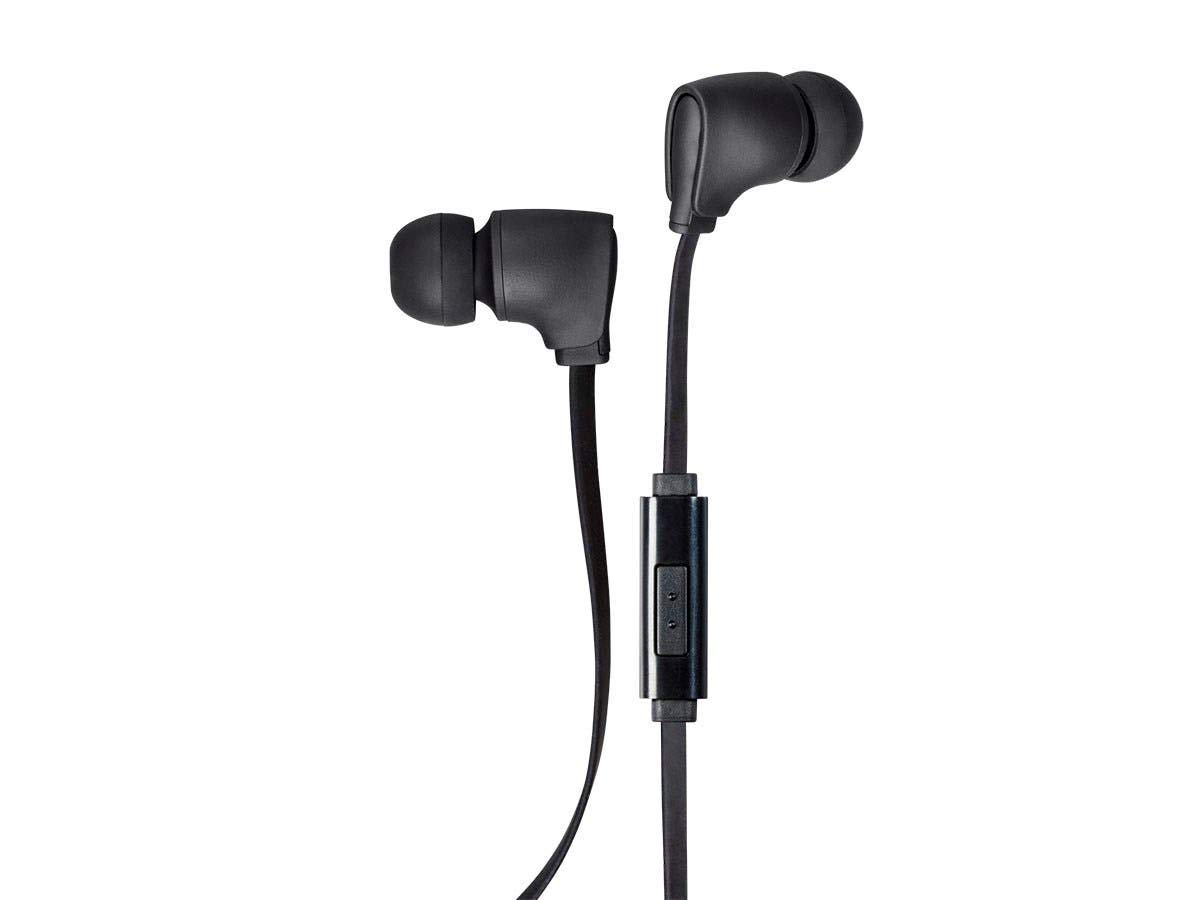 Monoprice Premium 3.5mm Wired Earbuds Headphones with Microphone, 10mm Drivers, Compatible with Apple and Android Devices