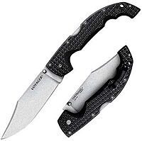 Cold Steel XL Voyager 5.5" AUS10A Clip Point Razor-Sharp Blade 6.75" Griv-Ex Handle Everyday Carry Tactical Folding Knife