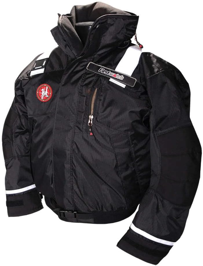 First Watch AB-1100 Flotation Bomber Jacket - Hi-Vis Yellow/Black - XL