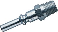 Grease Gun Air Nipple: 1/4" NPT Male, 250 psi, 2-1/2" OAL