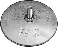 Tecnoseal R2AL Rudder Anode - Aluminum - 2-13/16" Diameter