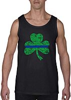 Thin Blue Line St. Patrick's Day Shamrock Men's Tank