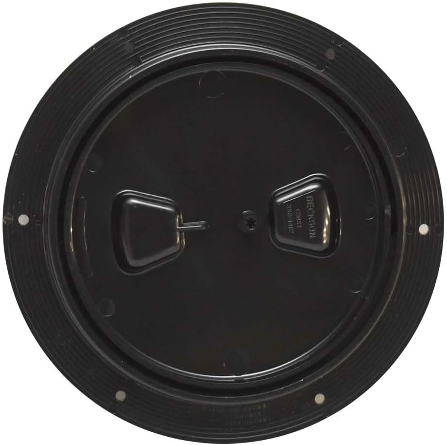 Beckson 6" Non-Skid Screw-Out Deck Plate - Black