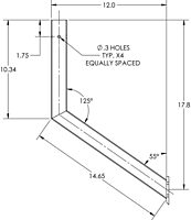 TACO Marine F16-0005A Stainless Steel Side Mount Table Pedestal