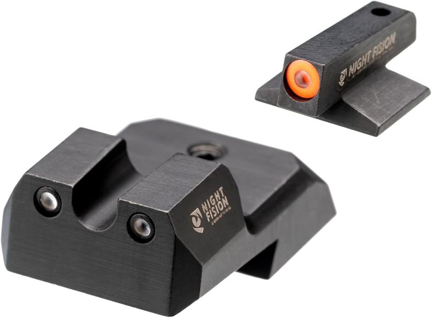NIGHT FISION Standard Height Perfect Dot Tritium Night Sight Set for 1911