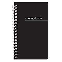 Office Depot Wirebound Side-Opening Memo Books, 3in x 5in, College Ruled, 60 Sheets, Assorted Colors (No Color Choice)