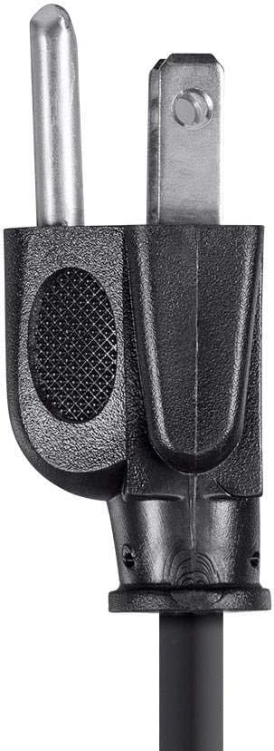 Monoprice 18AWG Right Angle Power Cord (IEC C13 to NEMA 5-15P) - 3-Conductor