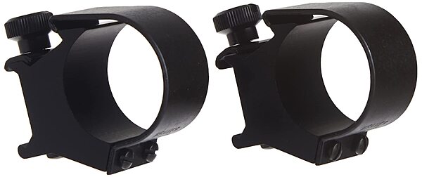 Weaver Detachable 30mm High Top Mount Rings Black